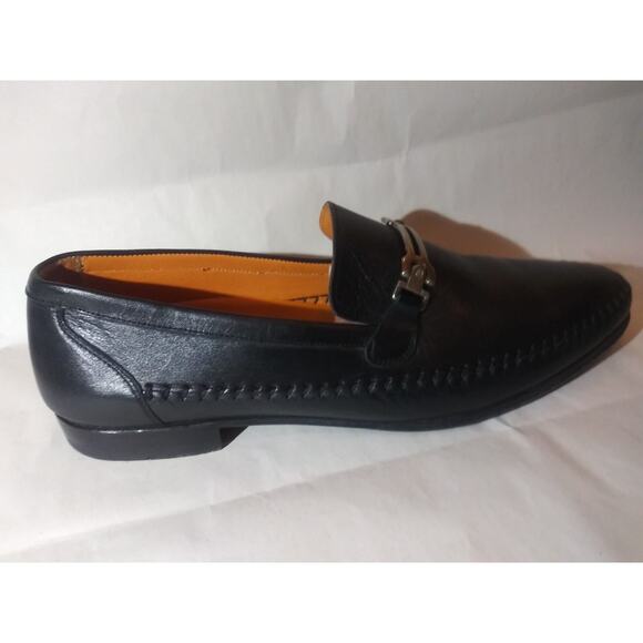 Mezlan Spain Men\'s size 13M Black Leather Dress Shoes Square-toe Bit Loafers 46 main image 10